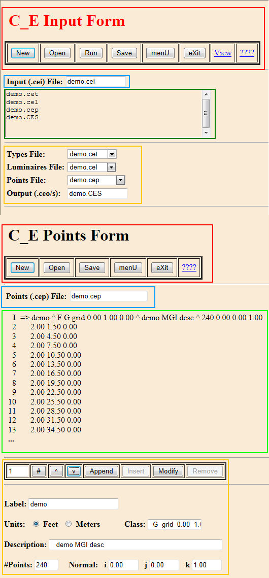 C_E Forms